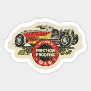 Wynn's Hot Rod Lube 1947 Sticker